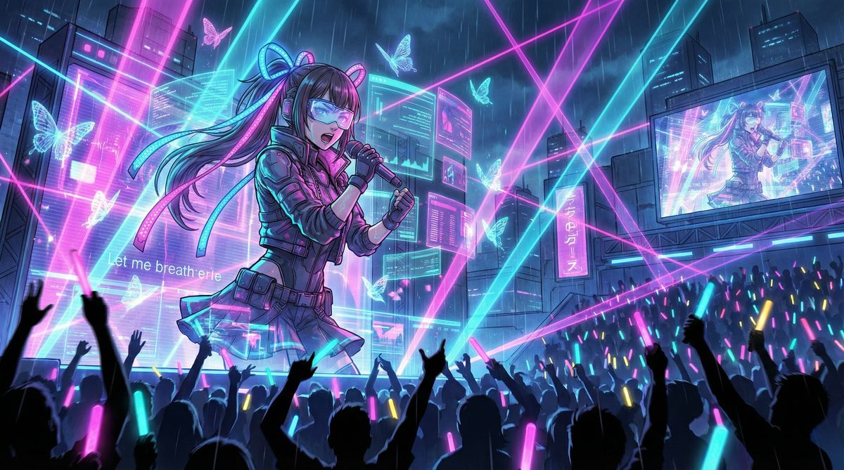 猎奇动漫-霓虹舞台虚拟偶像